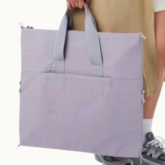 NWT | BEIS Collapsible Lunch Box Tote | Lavender - Picture 3 of 4